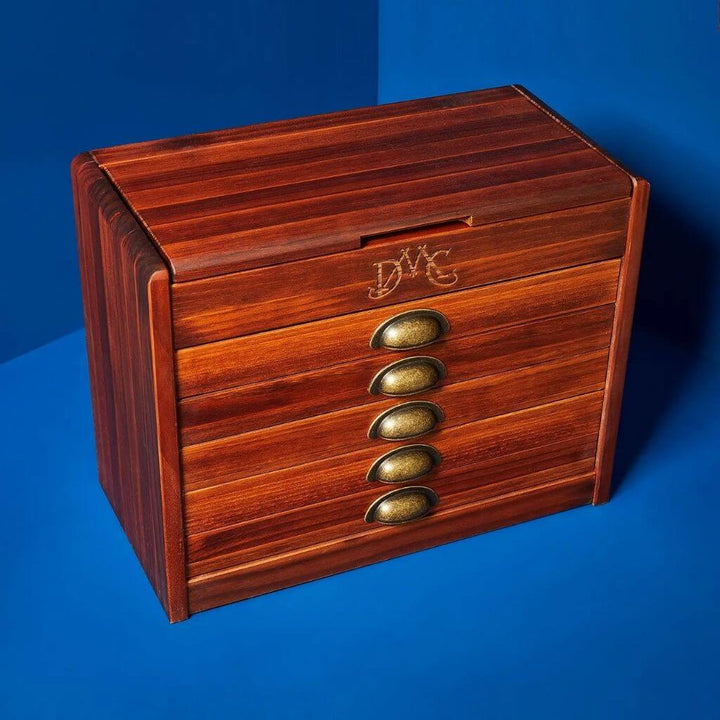 DMC DMC Hölzernes Vintage Kästchen mit Sticktwist in 500 Farben Lieblingsgarn