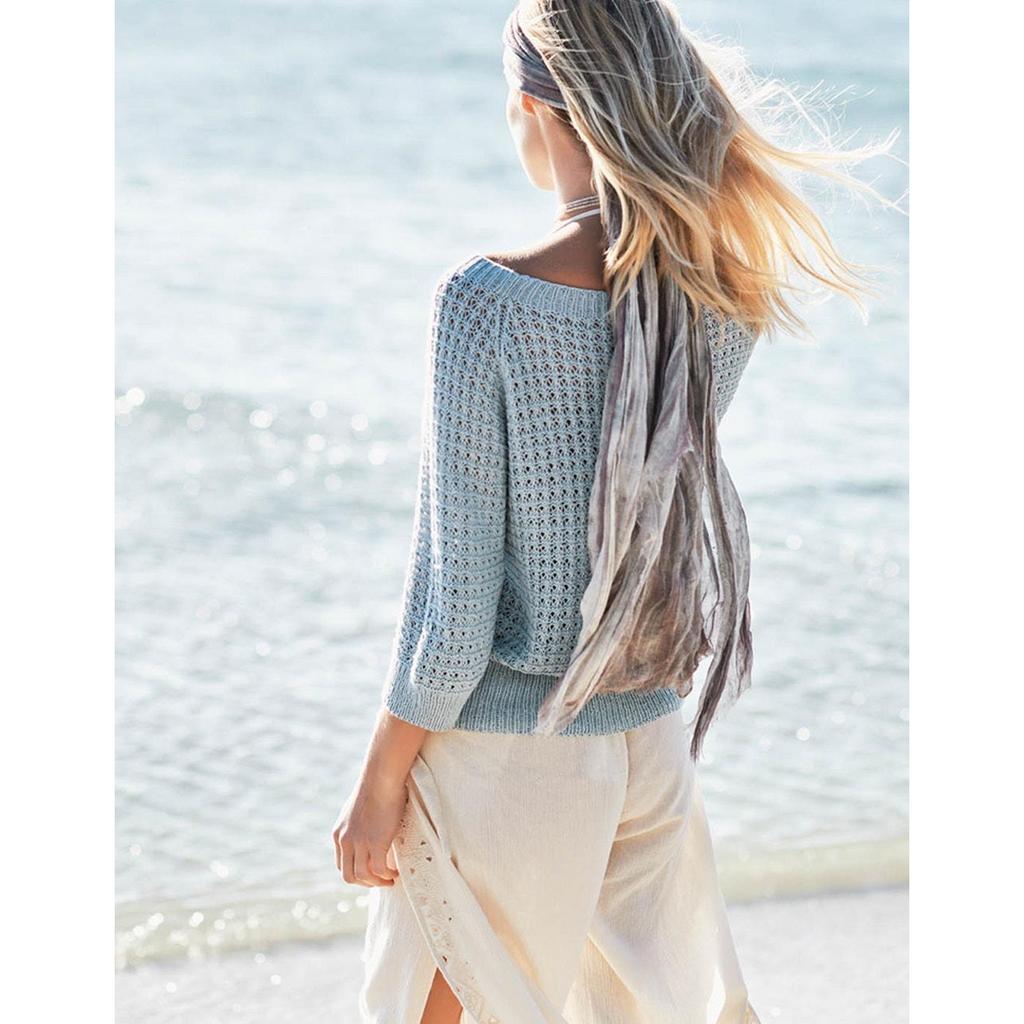 Raglan-Pullover mit ¾ Ärmeln Strickanleitung - Sandnes Garn / Olaug Beate Bjelland (PDF)