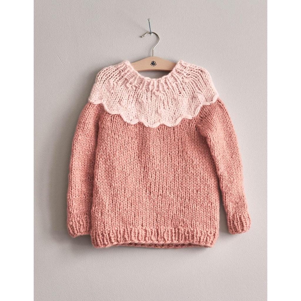 Kinder Pullover mit Rundpasse Strickanleitung - Sandnes Garn / Anita Brathetland (PDF) bei Lieblingsgarn