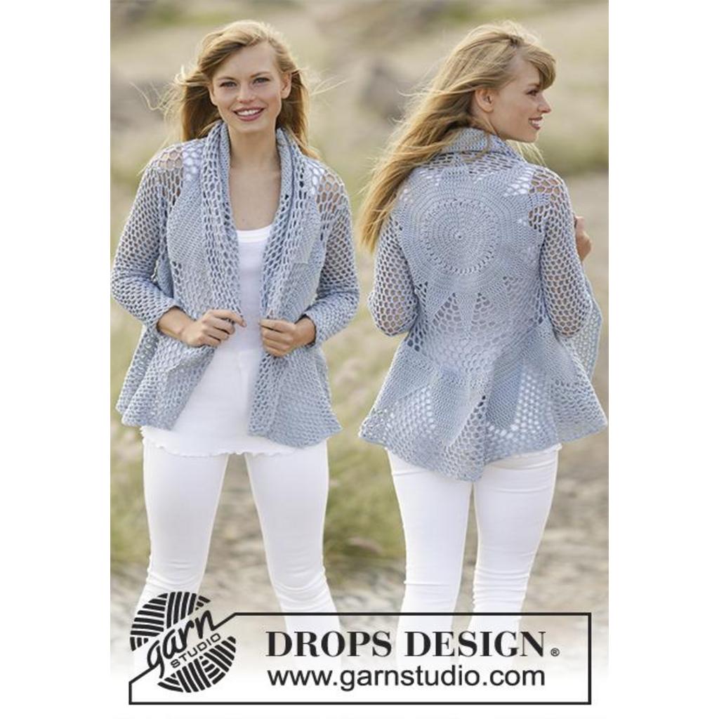 Endless Love Kreisjacke Häkelanleitung - Drops Design (PDF) bei bei Lieblingsgarn
