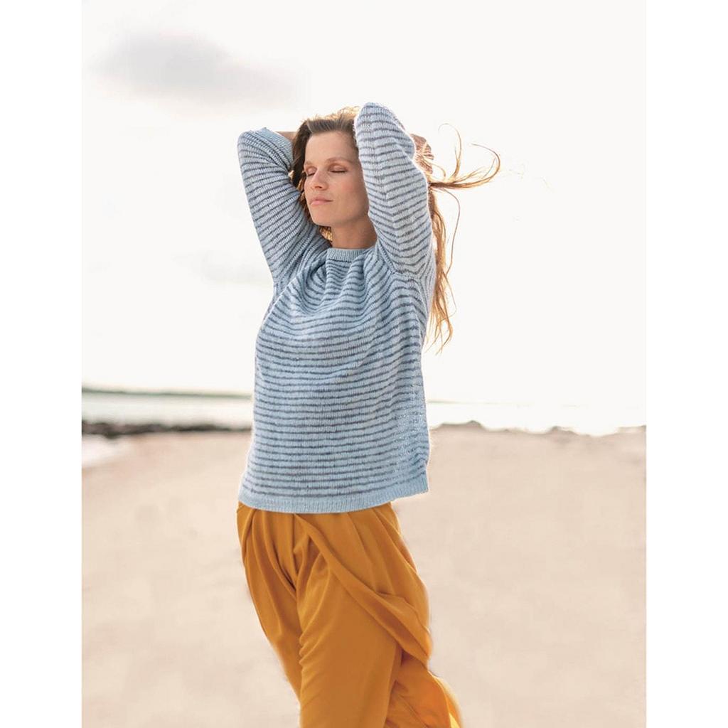 Sommer-Streifen Pullover Strickanleitung - Sandnes Garn / Anita Brathetland (PDF) bei Lieblingsgarn