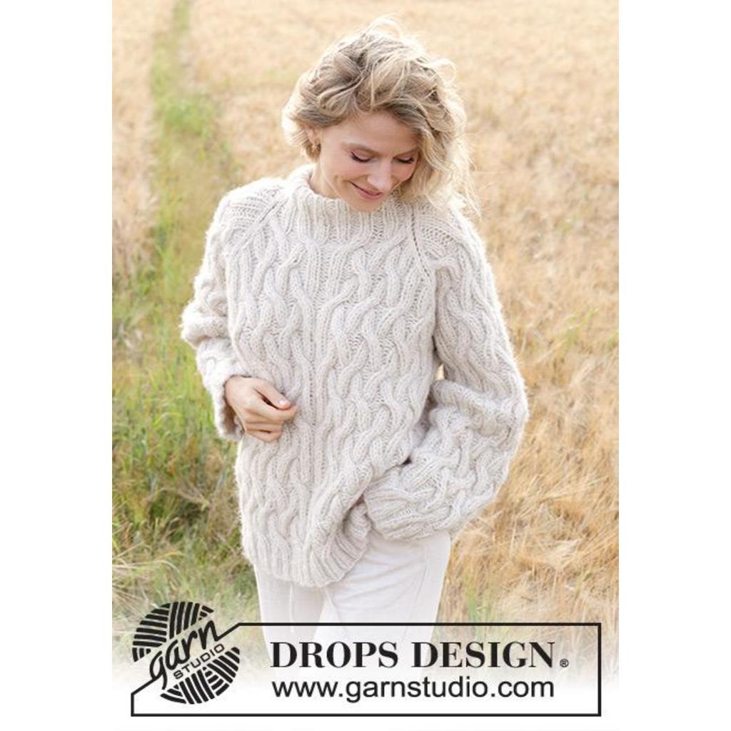 Sand Trails Pullover Strickanleitung - Drops Design (PDF) bei bei Lieblingsgarn