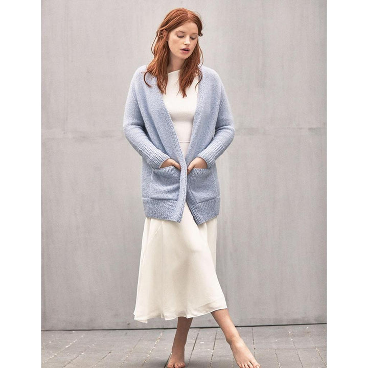 Lange Jacke mit Taschen Strickanleitung - Sandnes Garn / Liv Stangeland (PDF)