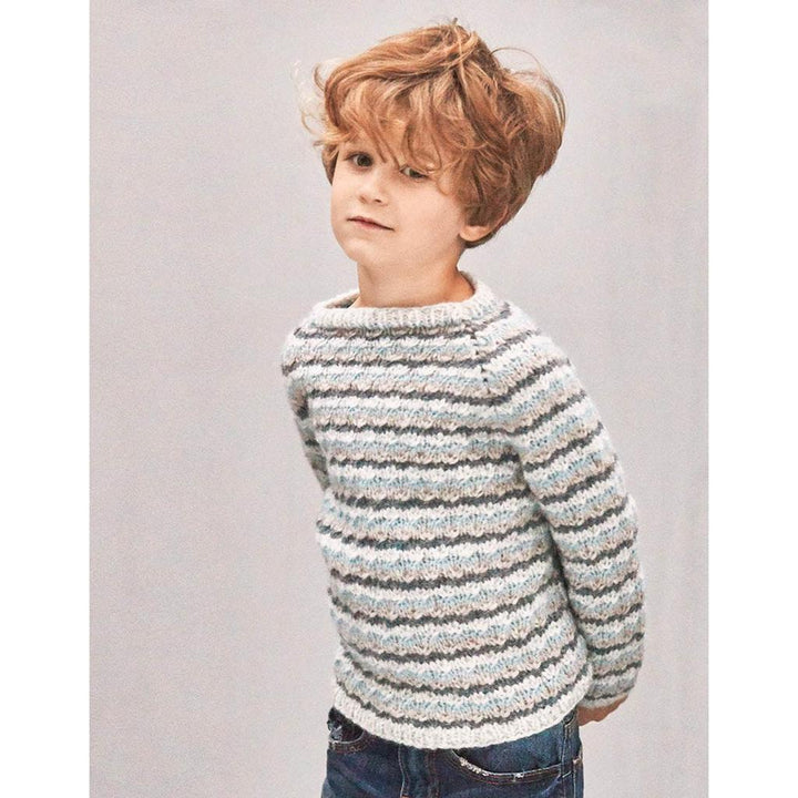 Daisy Pullover mit Streifen und Lochmuster Strickanleitung - Sandnes Garn / Åsa Christiansen (PDF)