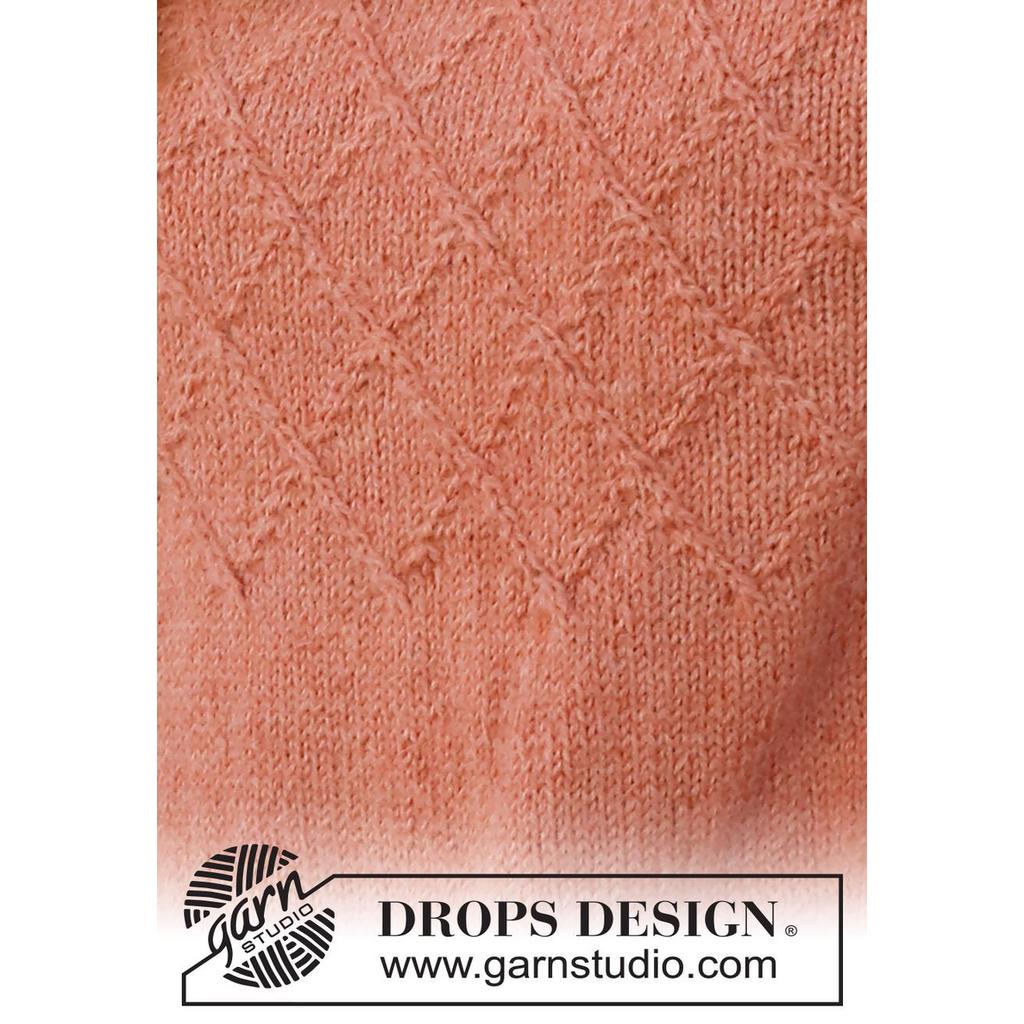 Pullover mit Zopfmuster und Sattelschulter Strickanleitung - Drops Design (PDF) bei bei Lieblingsgarn