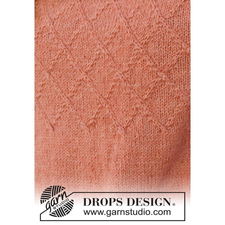 Pullover mit Zopfmuster und Sattelschulter Strickanleitung - Drops Design (PDF) bei bei Lieblingsgarn