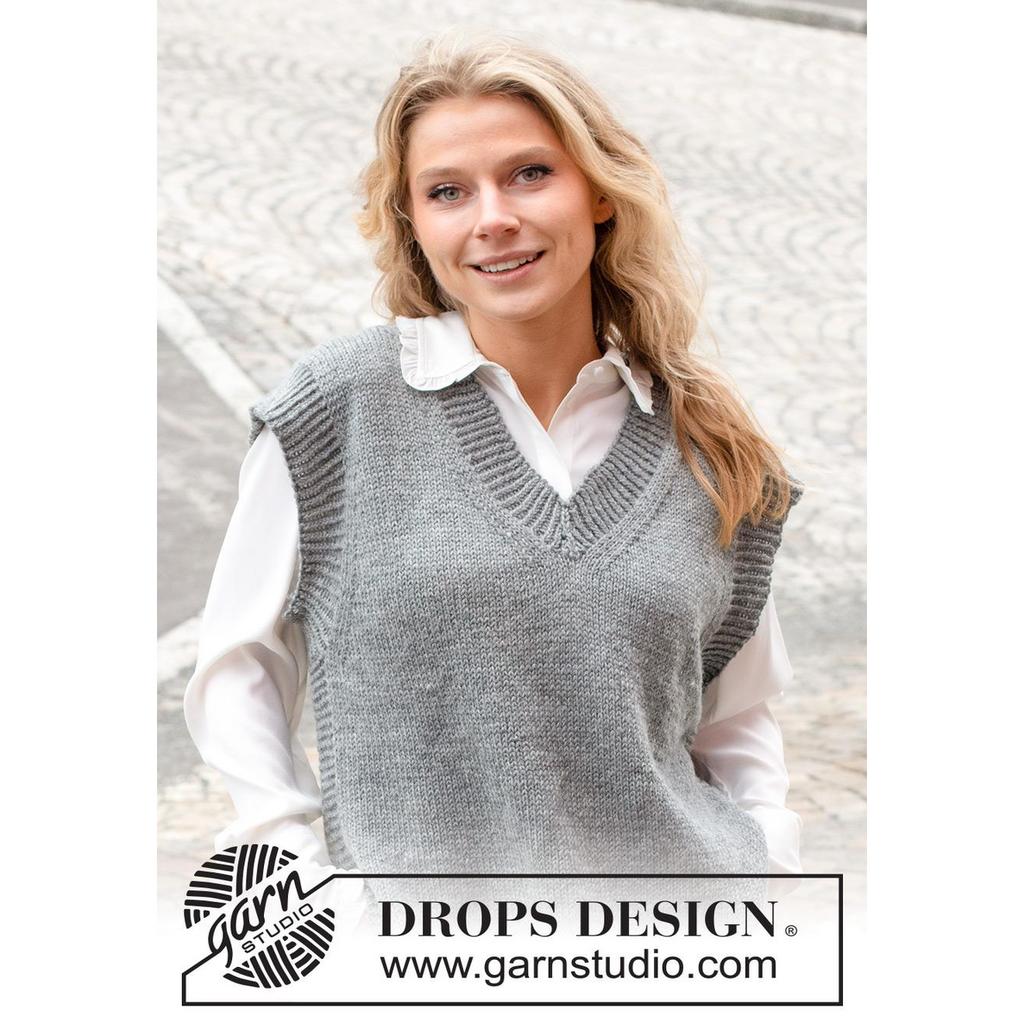 Skyscraper Vest Strickanleitung - Drops Design (PDF) bei bei Lieblingsgarn