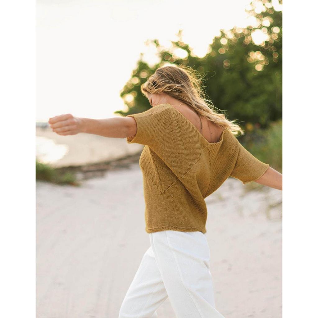 Lina Shirt mit Lochmuster Strickanleitung - Sandnes Garn / Olaug Beate Bjelland (PDF) bei Lieblingsgarn
