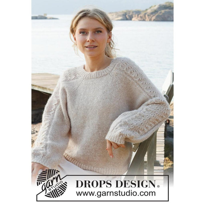 Bronze Summer Sweater Strickanleitung - Drops Design (PDF)