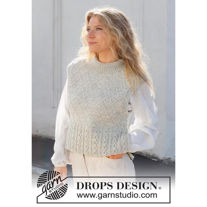 Diamond Sky Pullunder Strickanleitung - Drops Design (PDF) bei bei Lieblingsgarn