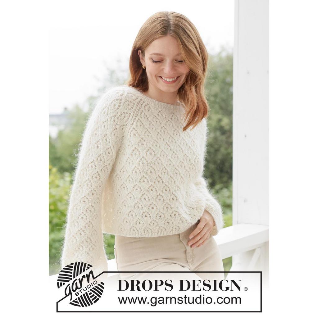 Lace Diamond Sweater Strickanleitung - Drops Design (PDF) bei bei Lieblingsgarn
