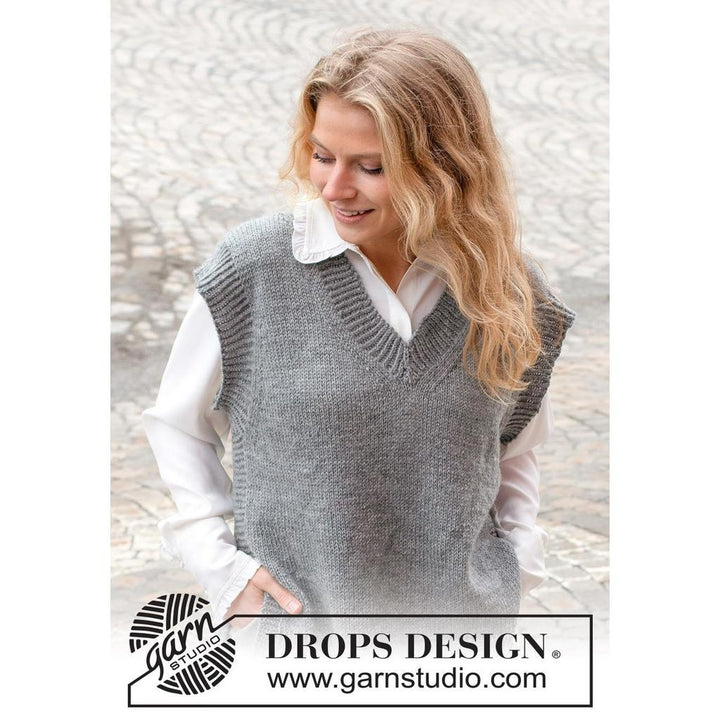 Skyscraper Vest Strickanleitung - Drops Design (PDF) bei bei Lieblingsgarn