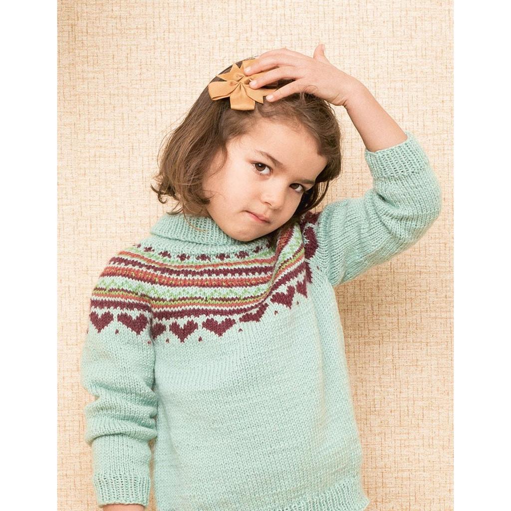 Eva Pullover mit Rundpasse Strickanleitung - Sandnes Garn (PDF) bei bei Lieblingsgarn