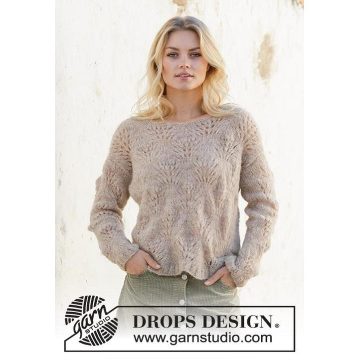 Footprints in the Sand Pullover Strickanleitung - Drops Design (PDF) bei Lieblingsgarn