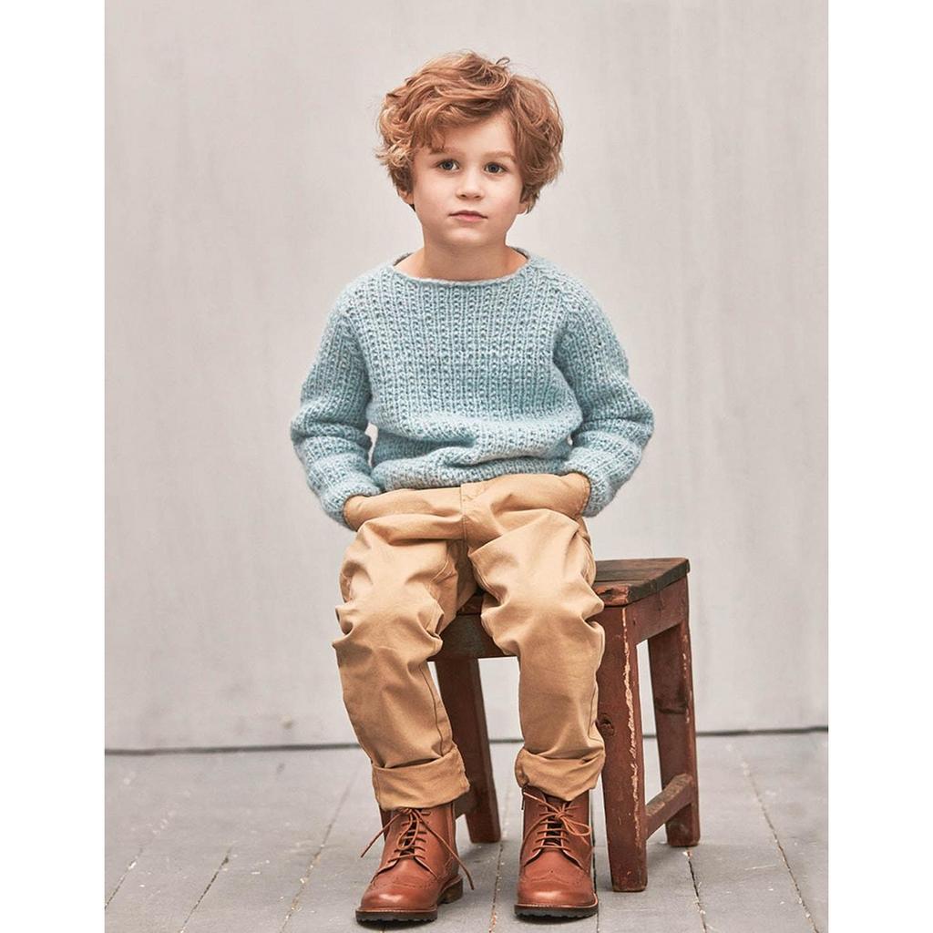 Raglan Pullover mit falschem Patentmuster Strickanleitung - Sandnes Garn / Åsa Christiansen (PDF)
