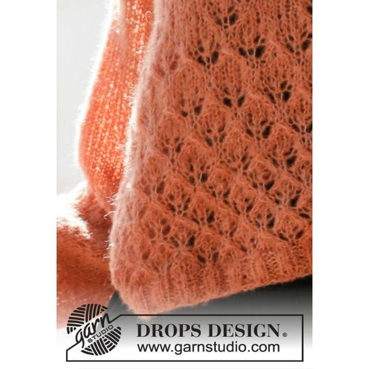 Pullover mit Raglan und Lochmuster Strickanleitung - Drops Design (PDF) bei Lieblingsgarn