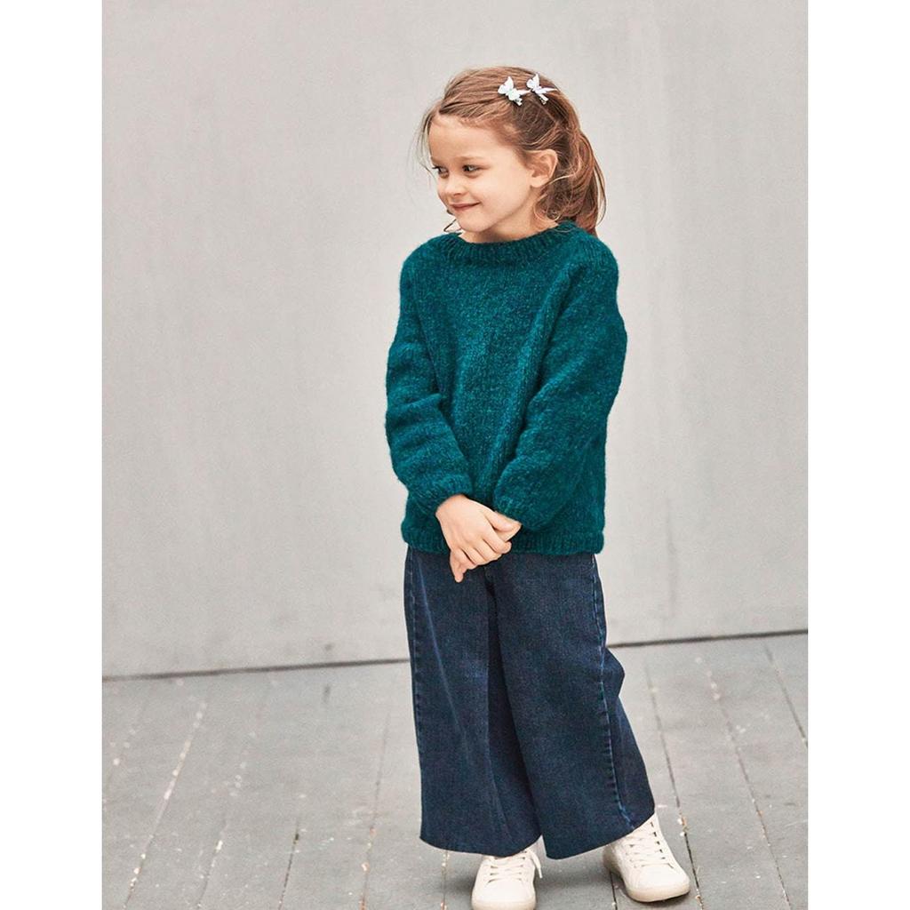 Einfacher Raglan-Pullover Strickanleitung - Sandnes Garn / Åsa Christiansen (PDF) bei bei Lieblingsgarn