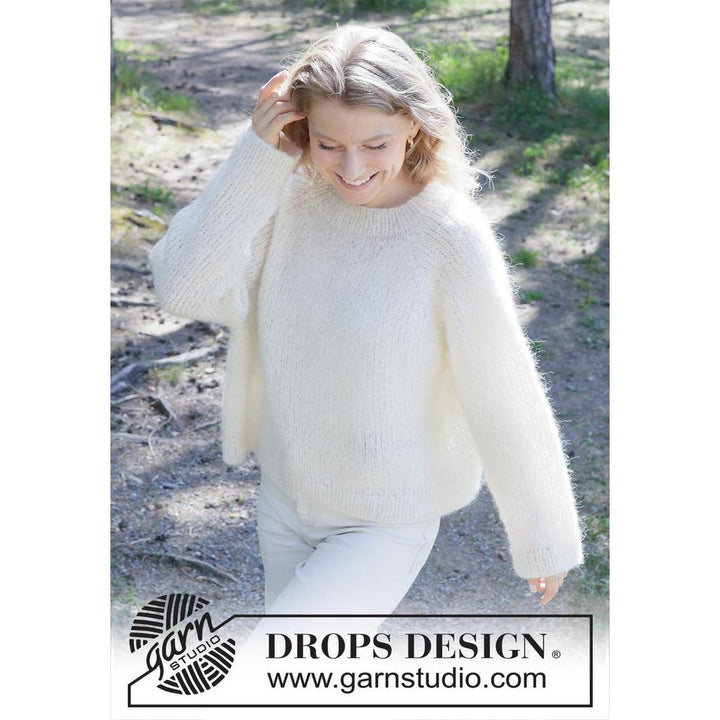 Dove Feather Pullover Strickanleitung - Drops Design (PDF) bei bei Lieblingsgarn
