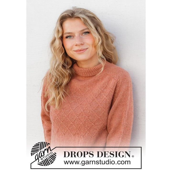 Pullover mit Zopfmuster und Sattelschulter Strickanleitung - Drops Design (PDF) bei bei Lieblingsgarn