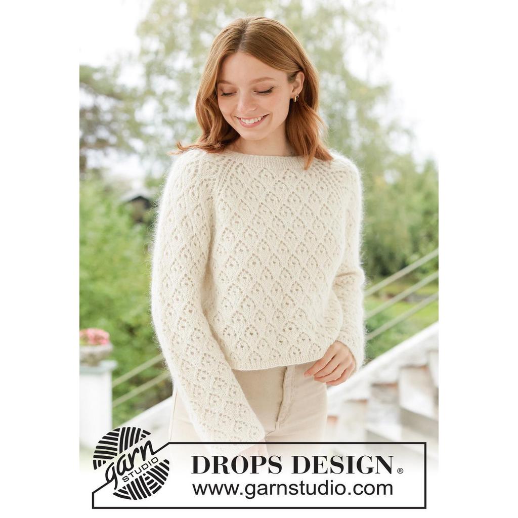 Lace Diamond Sweater Strickanleitung - Drops Design (PDF) bei bei Lieblingsgarn