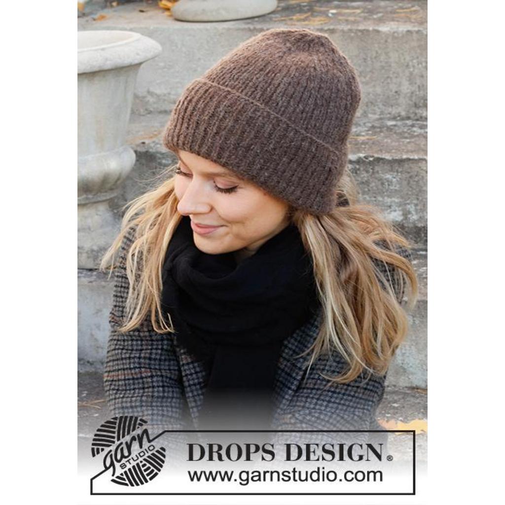 Winter Smiles Hat Strickanleitung - Drops Design (PDF)
