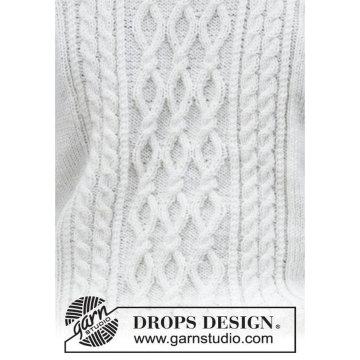 Herren Pullover mit Zopfmuster Strickanleitung - Drops Design (PDF) bei bei Lieblingsgarn