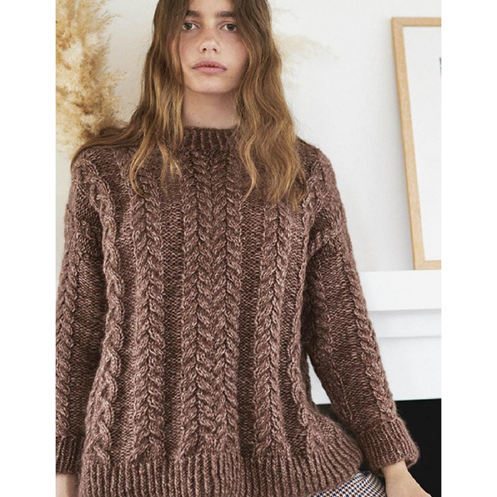 Zopf-Pullover Strickanleitung - Sandnes Garn / Liv Stangeland (PDF) bei bei Lieblingsgarn