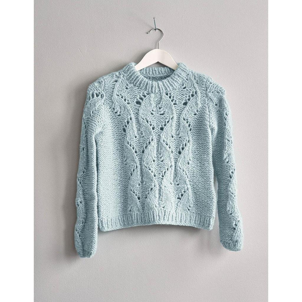 Pullover mit Lochmuster Strickanleitung - Sandnes Garn / Liv Stangeland (PDF) bei bei Lieblingsgarn