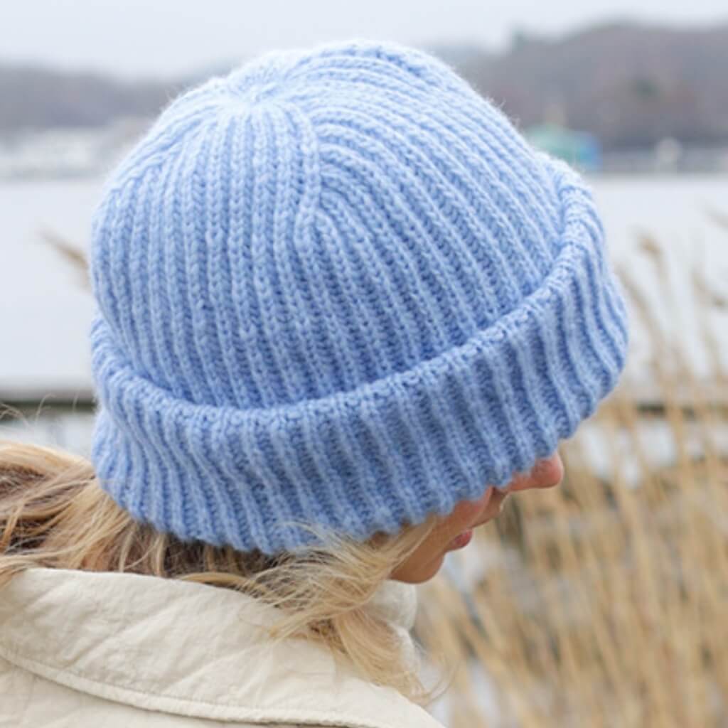 Drops Design Pattern Mütze Blue Jay Hat Strickset - Drops (PDF) Lieblingsgarn