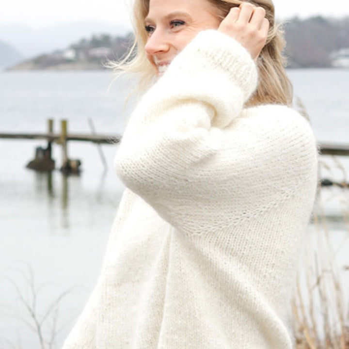 Drops Design Pattern Kuscheliger Pullover Sweet November Strickset - Drops (PDF) Lieblingsgarn