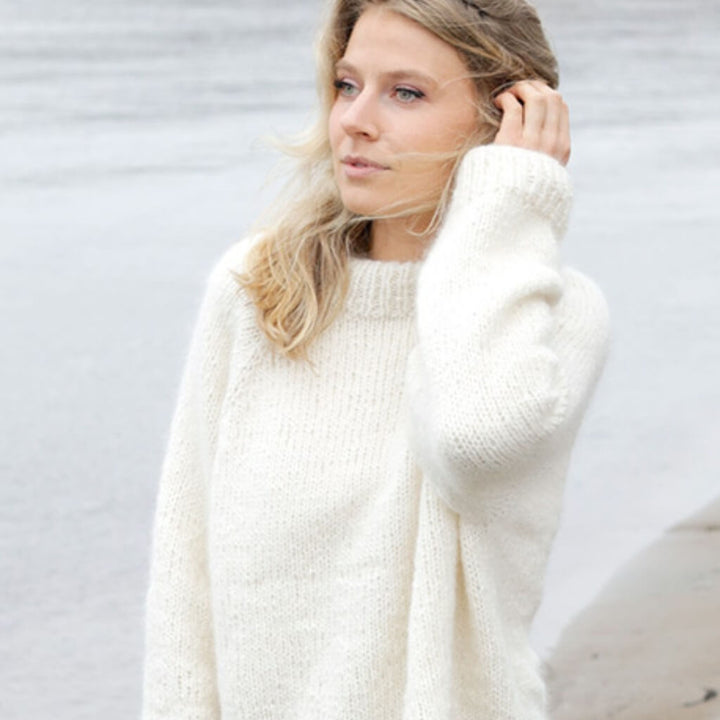 Drops Design Pattern Kuscheliger Pullover Sweet November Strickset - Drops (PDF) Lieblingsgarn