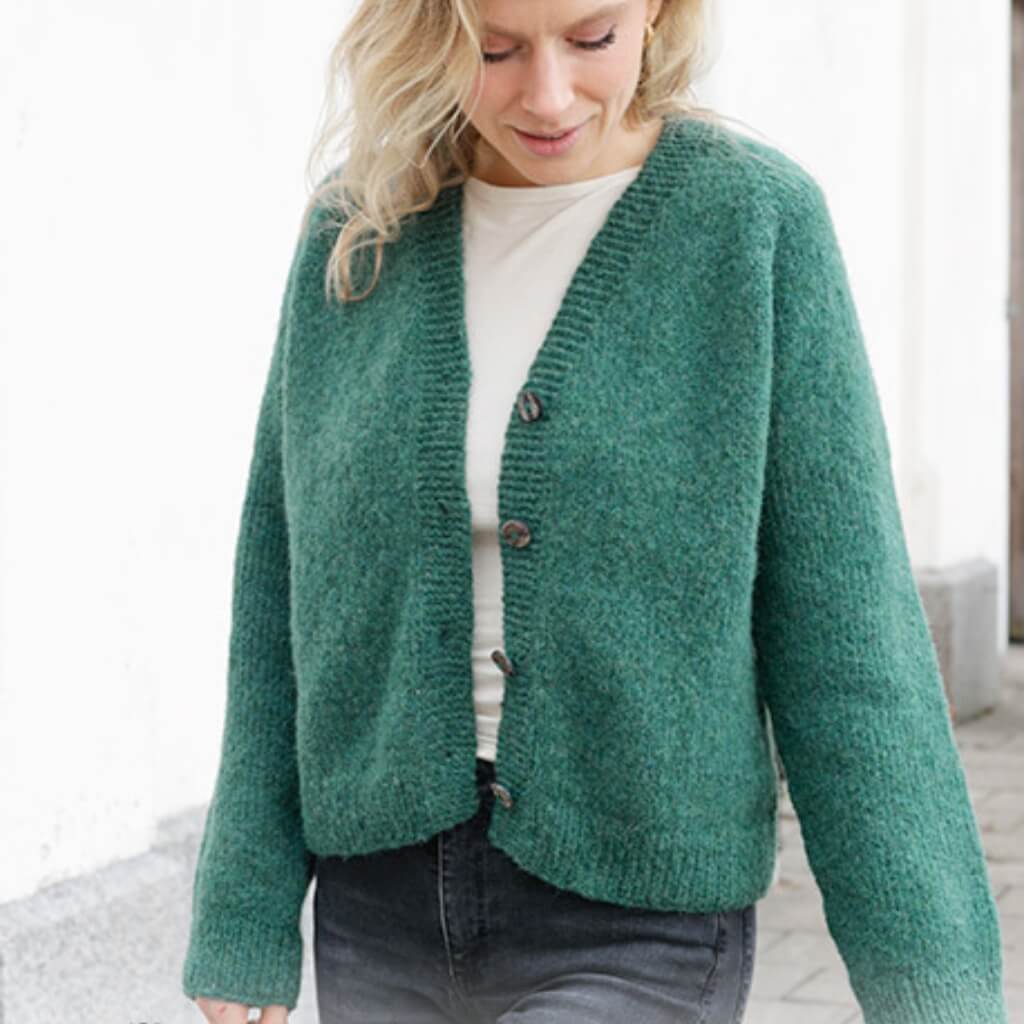 Drops Design Pattern Strickjacke No Nonsense Cardigan Strickset - Drops (PDF) Lieblingsgarn