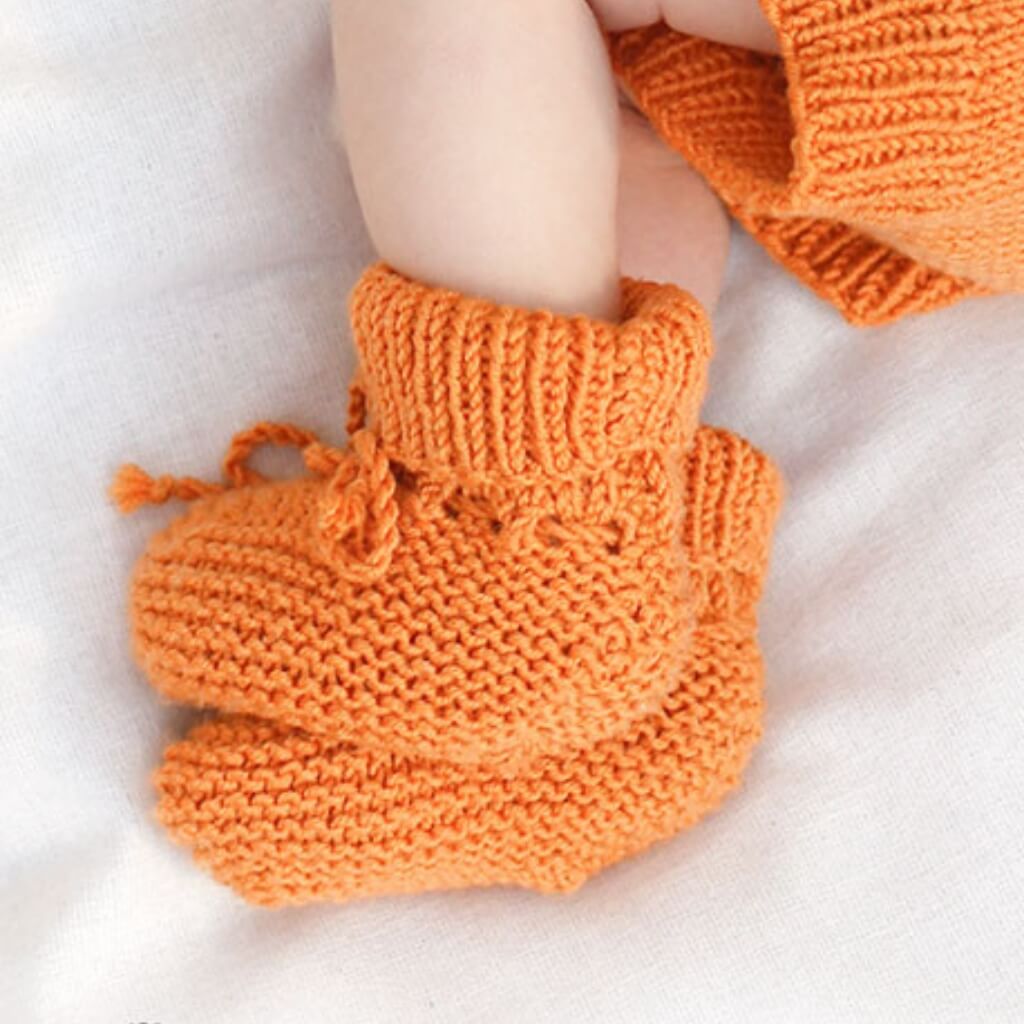 Drops Drops Baby Merino Orange Muffin Slippers (PDF) Lieblingsgarn