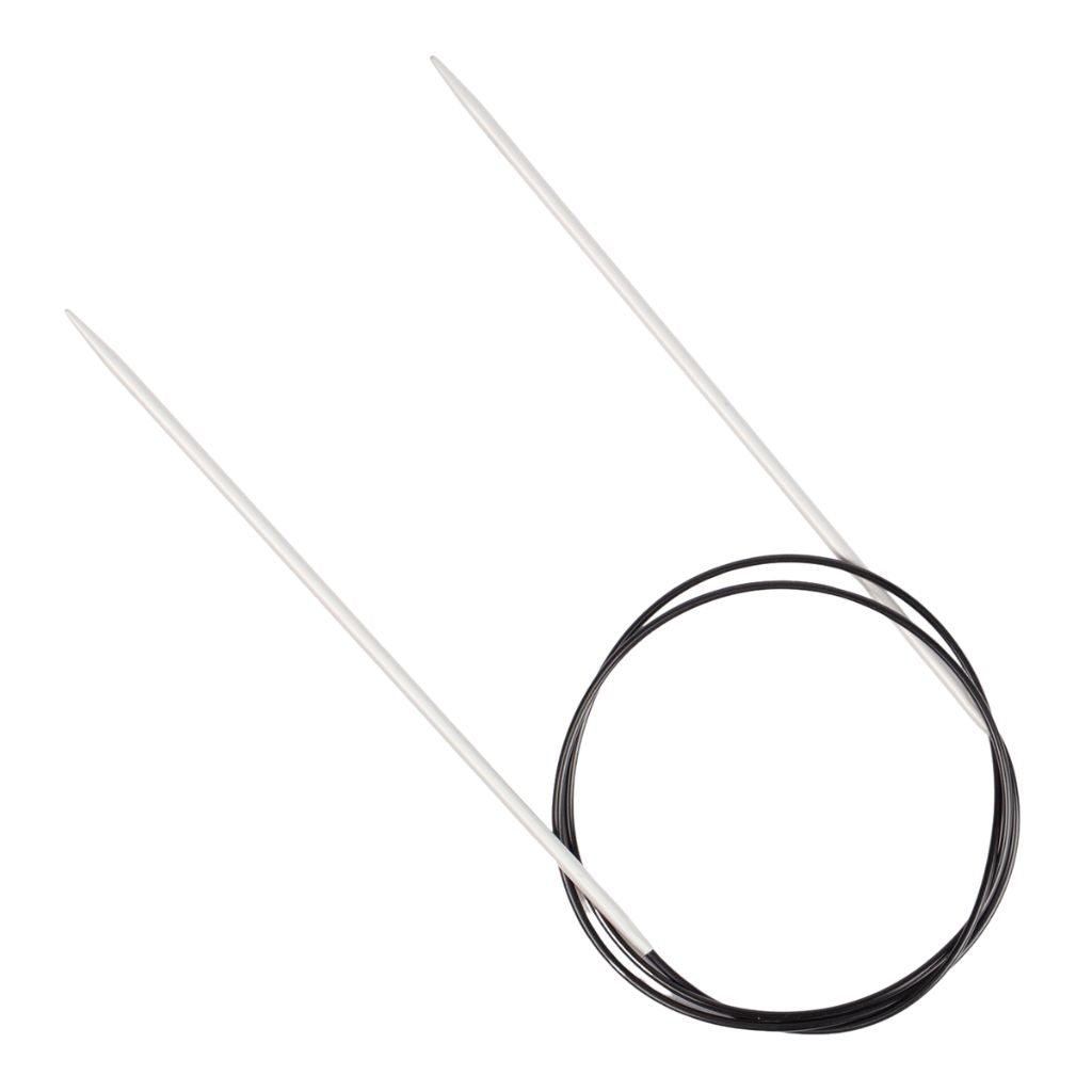 Drops 40 cm / 2,00mm Drops Basic Rundstricknadeln Aluminium Lieblingsgarn