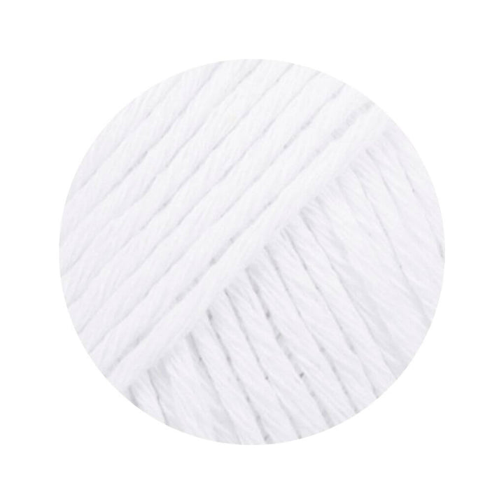 Drops 02 white Drops Cotton Light Uni 50g Lieblingsgarn