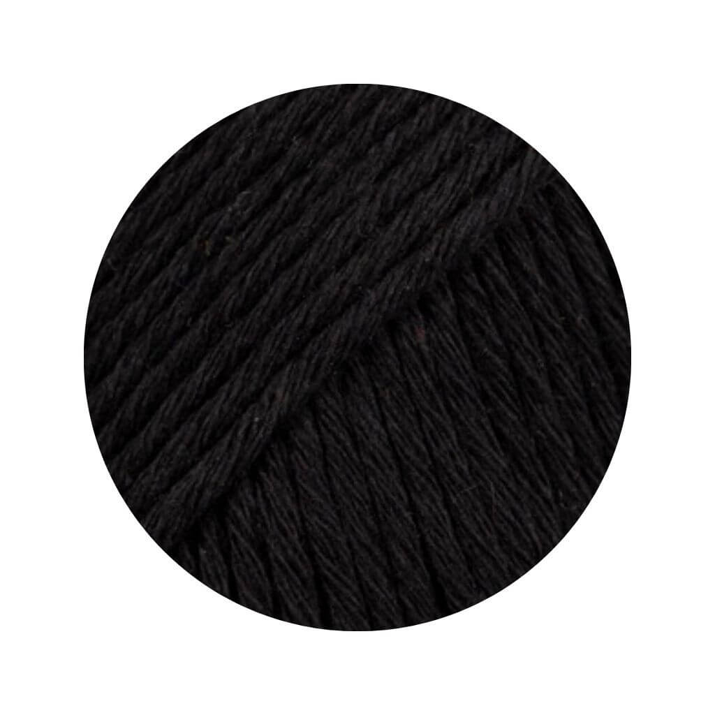 Drops 20 black Drops Cotton Light Uni 50g Lieblingsgarn