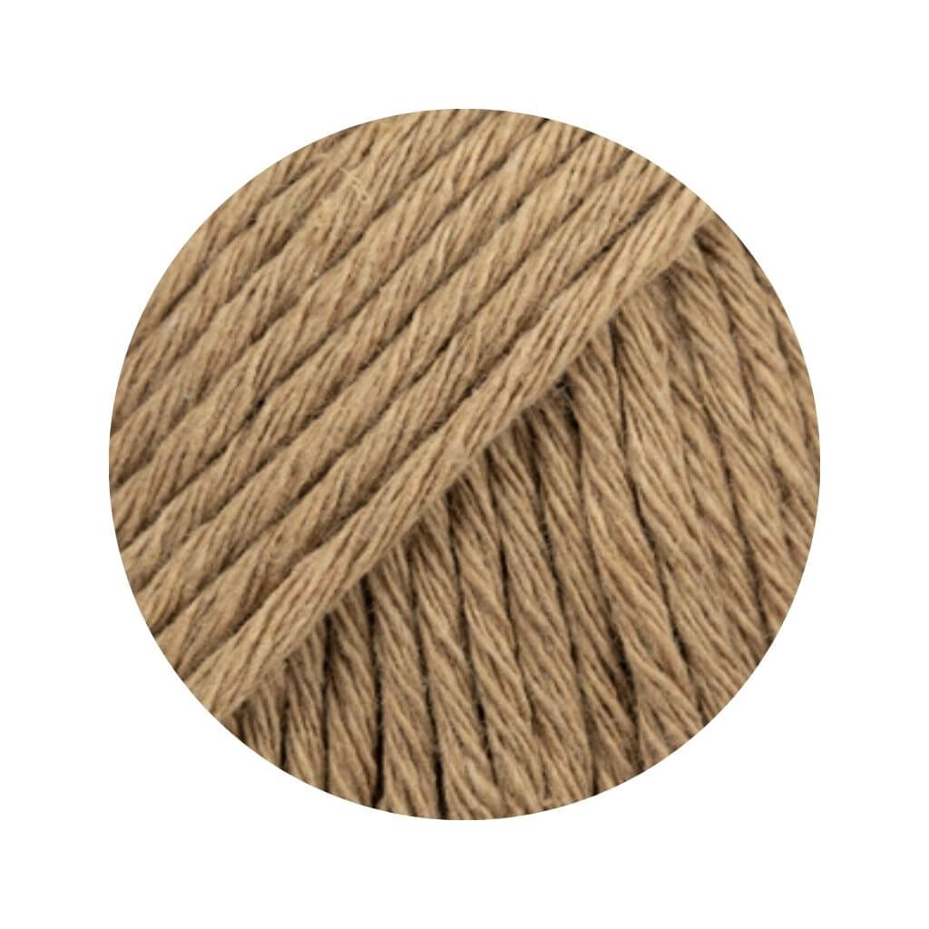 Drops 22 brown khaki Drops Cotton Light Uni 50g Lieblingsgarn