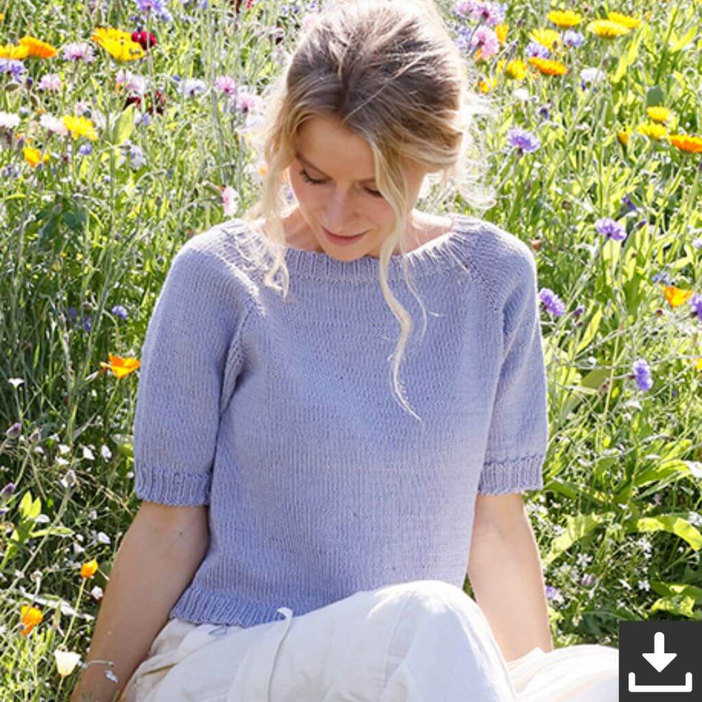 Drops Design Pattern Damen Top April Awakens Strickset - Drops (PDF) Lieblingsgarn