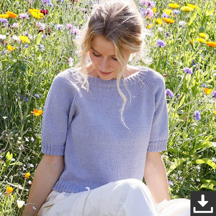 Drops Damen Top April Awakens Strickanleitung - Drops (PDF) Lieblingsgarn