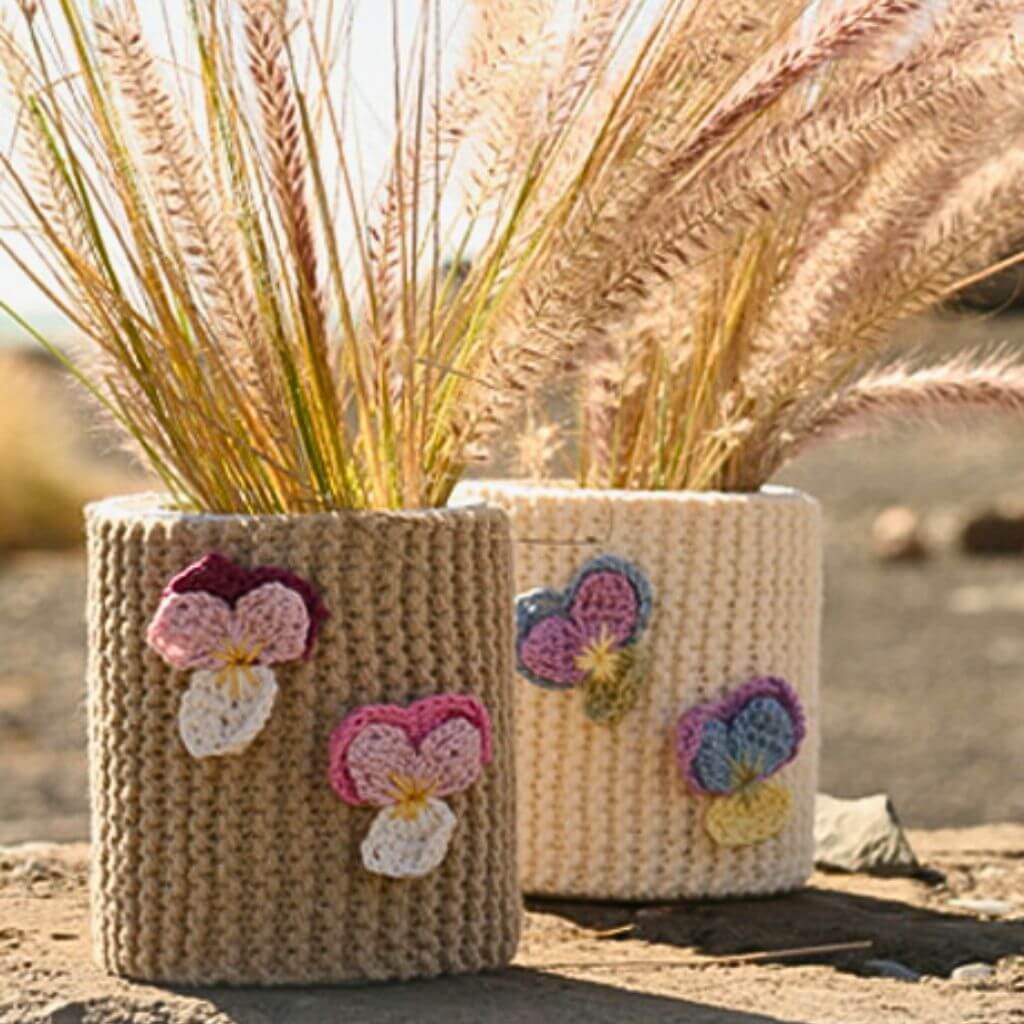 Drops Design Pattern Violet Dreams Blumen Häkelset - Drops Design (PDF) Lieblingsgarn