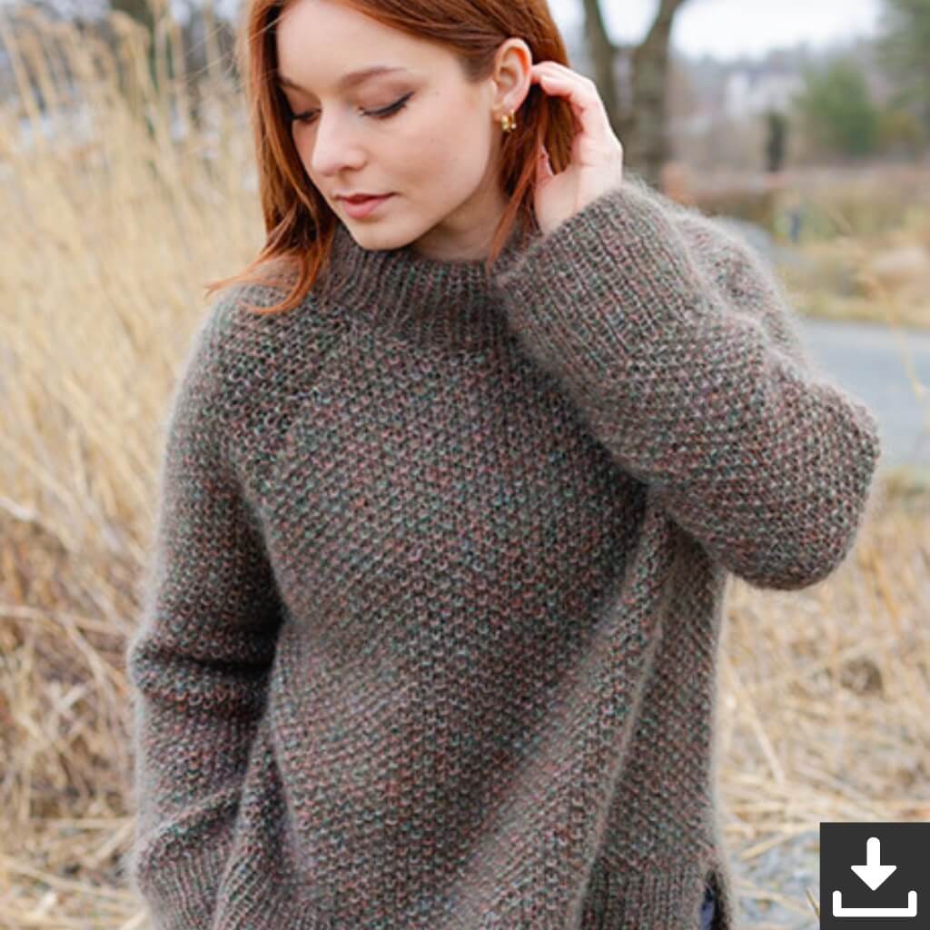 Drops Design Pattern Pullover Forest Trails Sweater Strickset - Drops (PDF) Lieblingsgarn