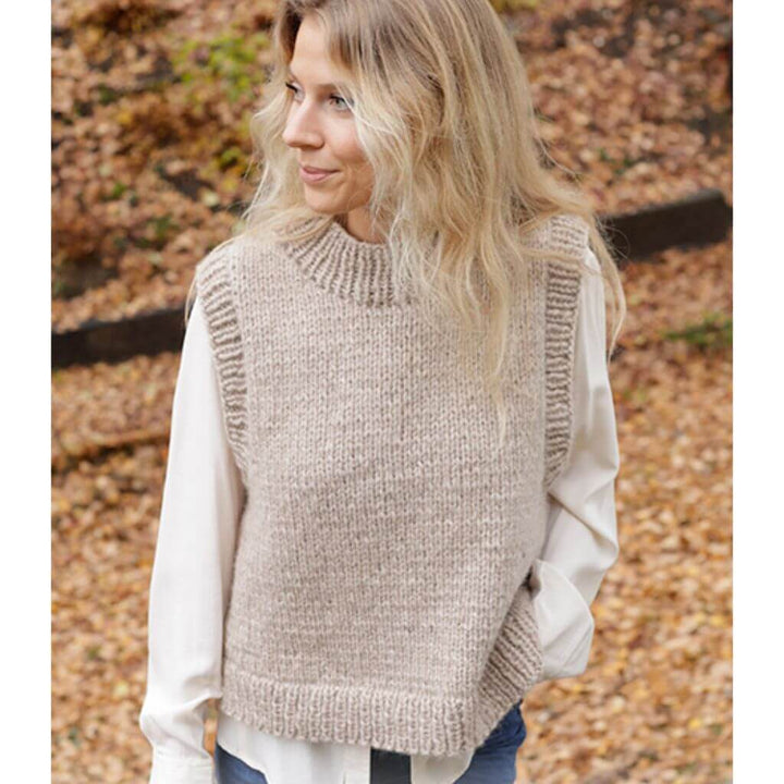Drops Design Pattern Pullunder Isla Slipover Strickset - Drops (PDF) Lieblingsgarn