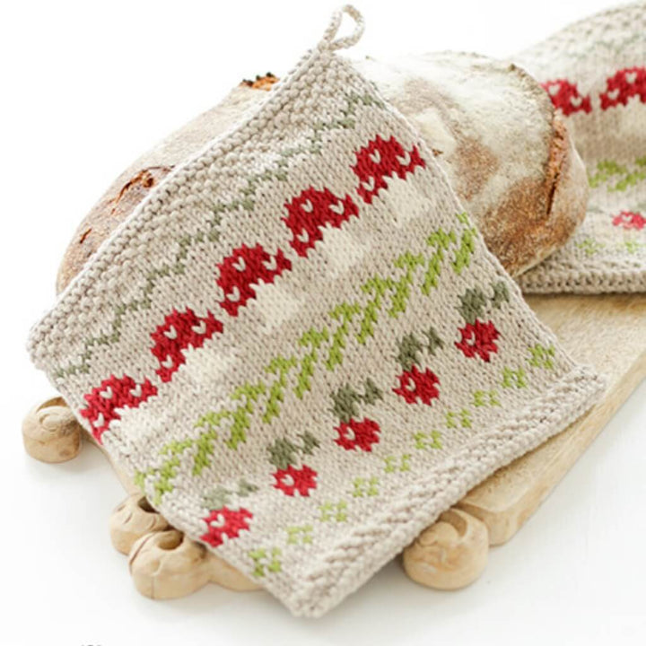 Drops Design Pattern Topflappen im Pilzdesign Strickset - Drops (PDF) Lieblingsgarn