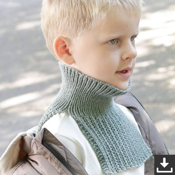 Drops Kragenschal Trailhead Neck Warmer Strickanleitung - Drops (PDF) Lieblingsgarn