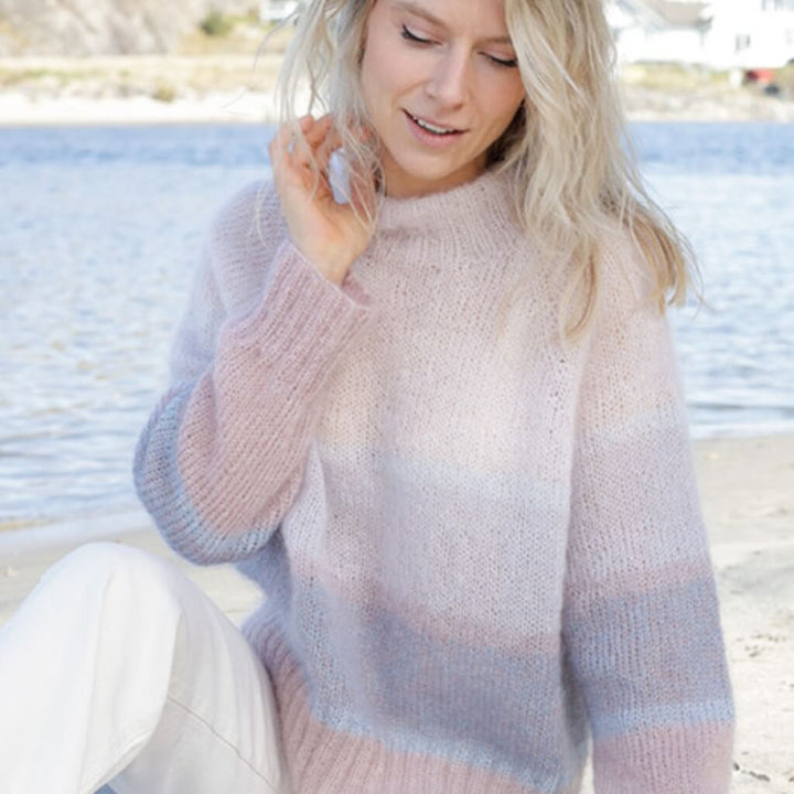 Drops Design Pattern Pullover Watercolour Horizons Sweater Strickset - Drops (PDF) Lieblingsgarn