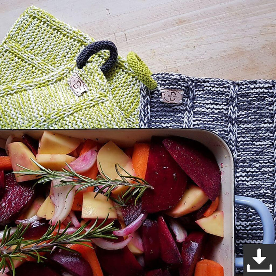 Ducathi Pattern Bakers Twine Topflappen Strickanleitung - Ducathi (PDF) Lieblingsgarn