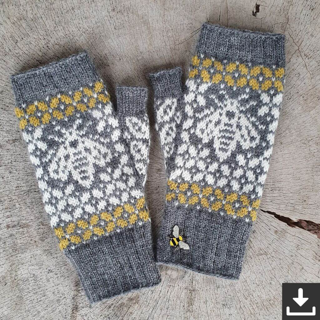 Ducathi Handschuhe Bee Creative Mittens Strickanleitung - Ducathi (PDF) Lieblingsgarn