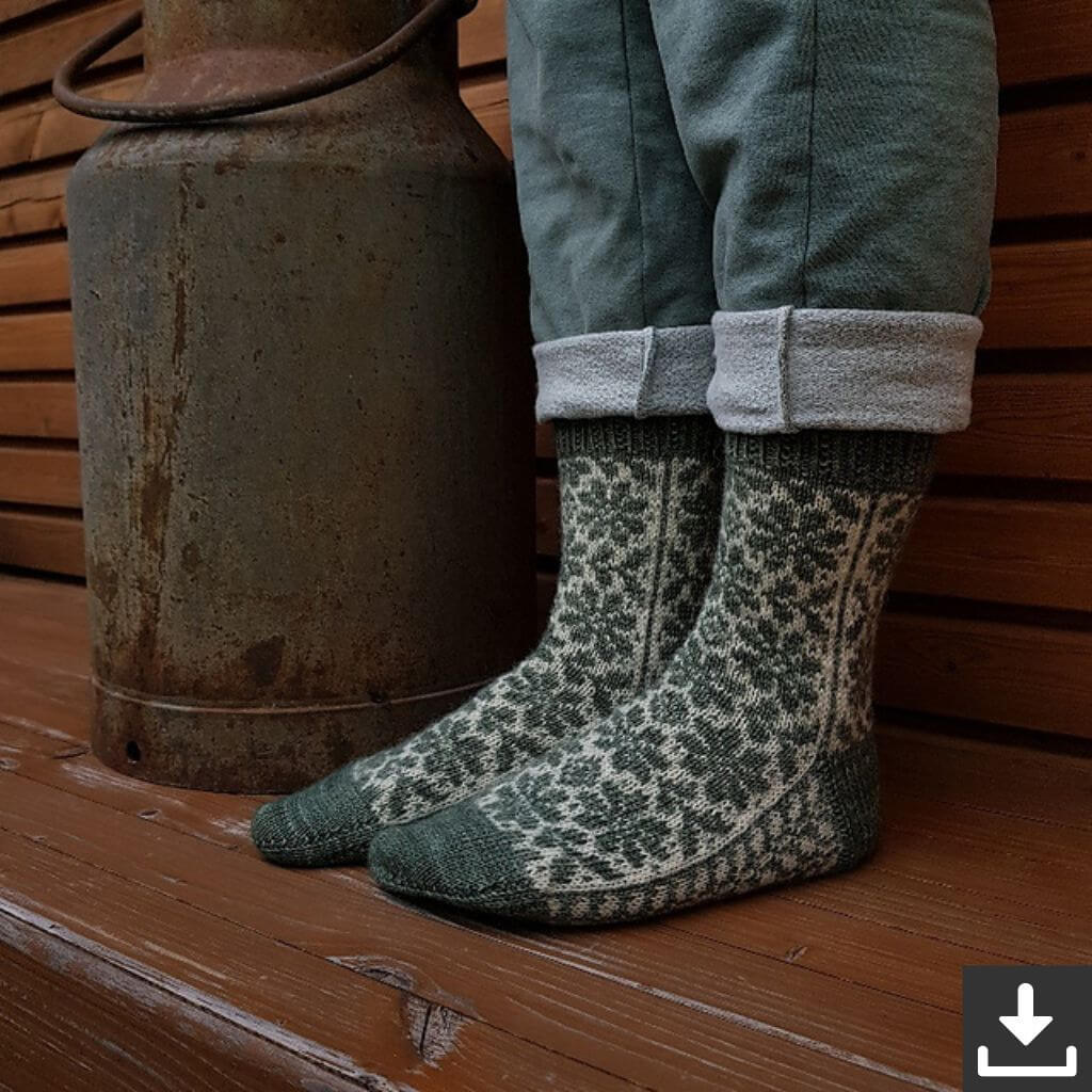 Ducathi Pattern Socken Power Flower Mai Strickanleitung - Ducathi (PDF) Lieblingsgarn