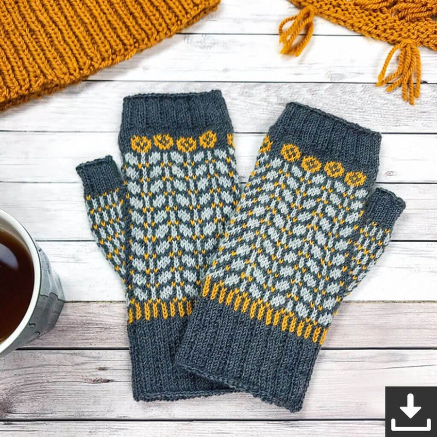 Ducathi Pattern Handschuhe Powerflowermittens Strickanleitung - Ducathi (PDF) Lieblingsgarn