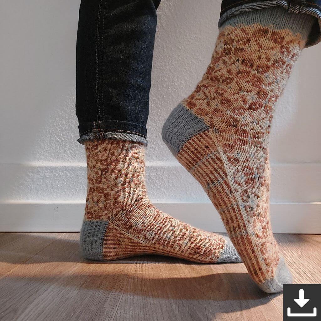 Zeitlose 3 Socken Strickanleitung - Ducathi (PDF)